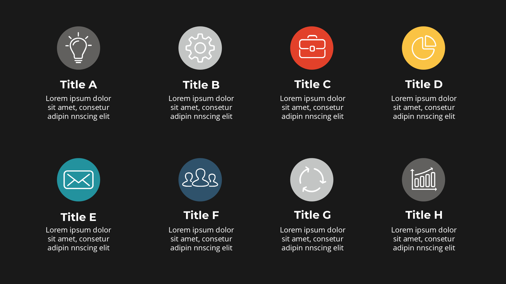 Business Dark slide 5